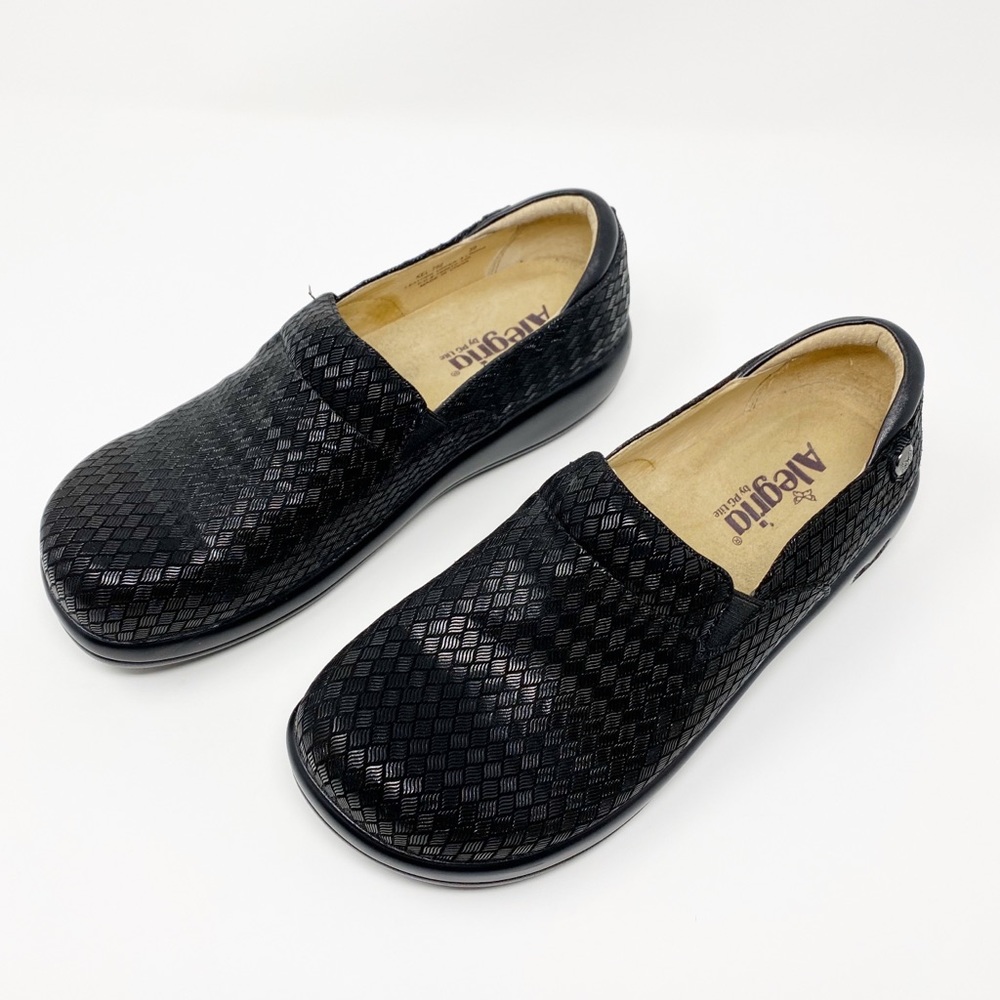 Alegria Black Leather Keli Esher Shoes Size 8.5